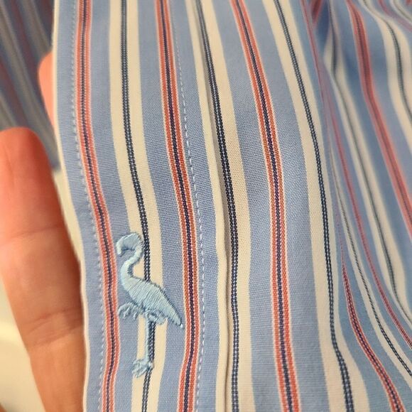 Tailorbyrd striped long sleeve button down - Picture 3 of 6